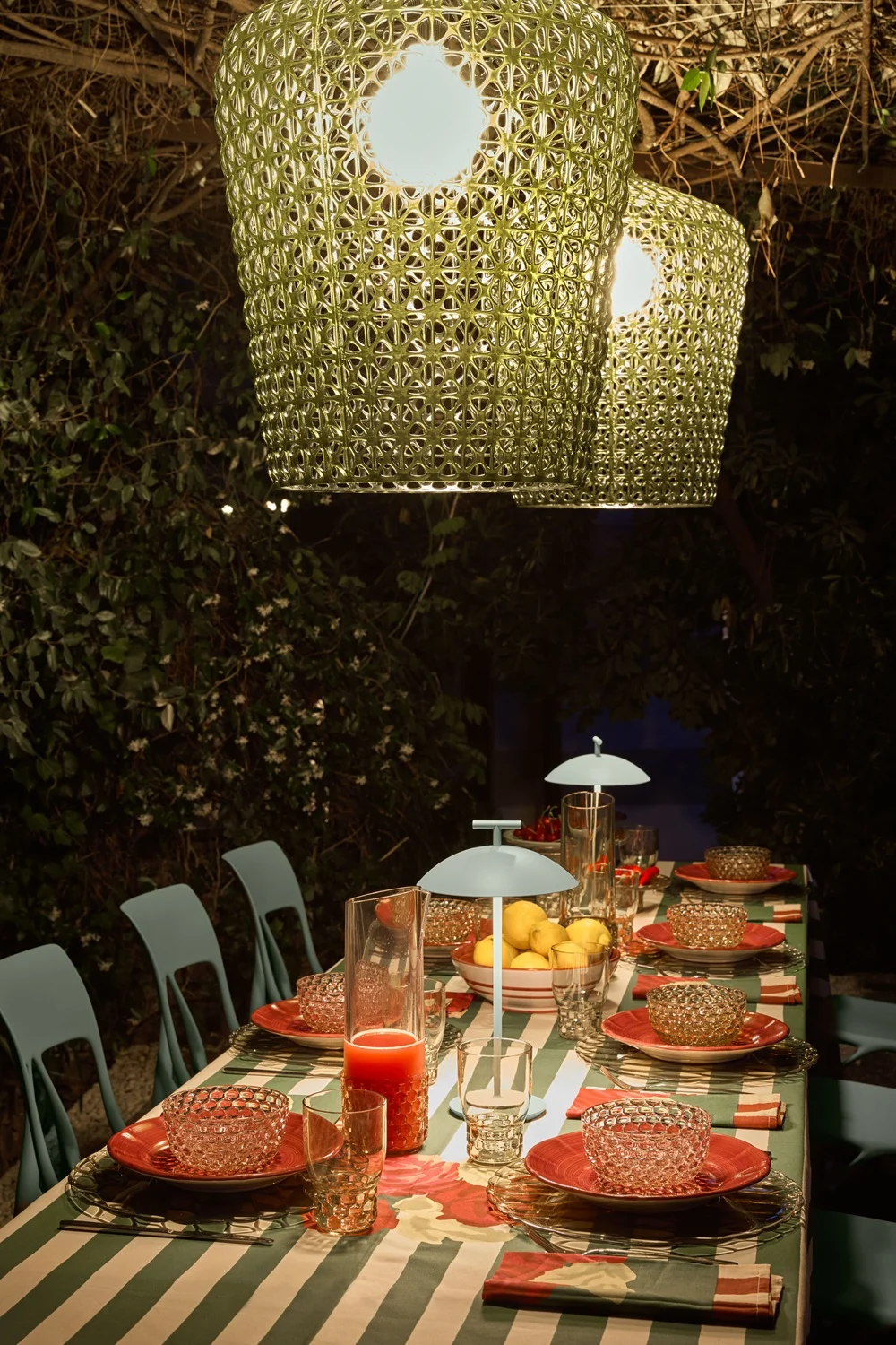 Photo set Kartell JELLIES FAMILY - WATER (4 glasses) LIGHT BLUE KAR01492E4 3